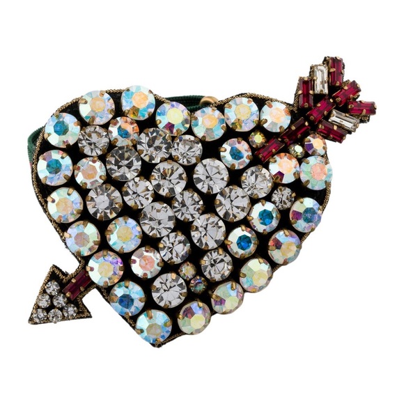 Gucci Web Crystal Heart Bracelet adjustable - Picture 4 of 8